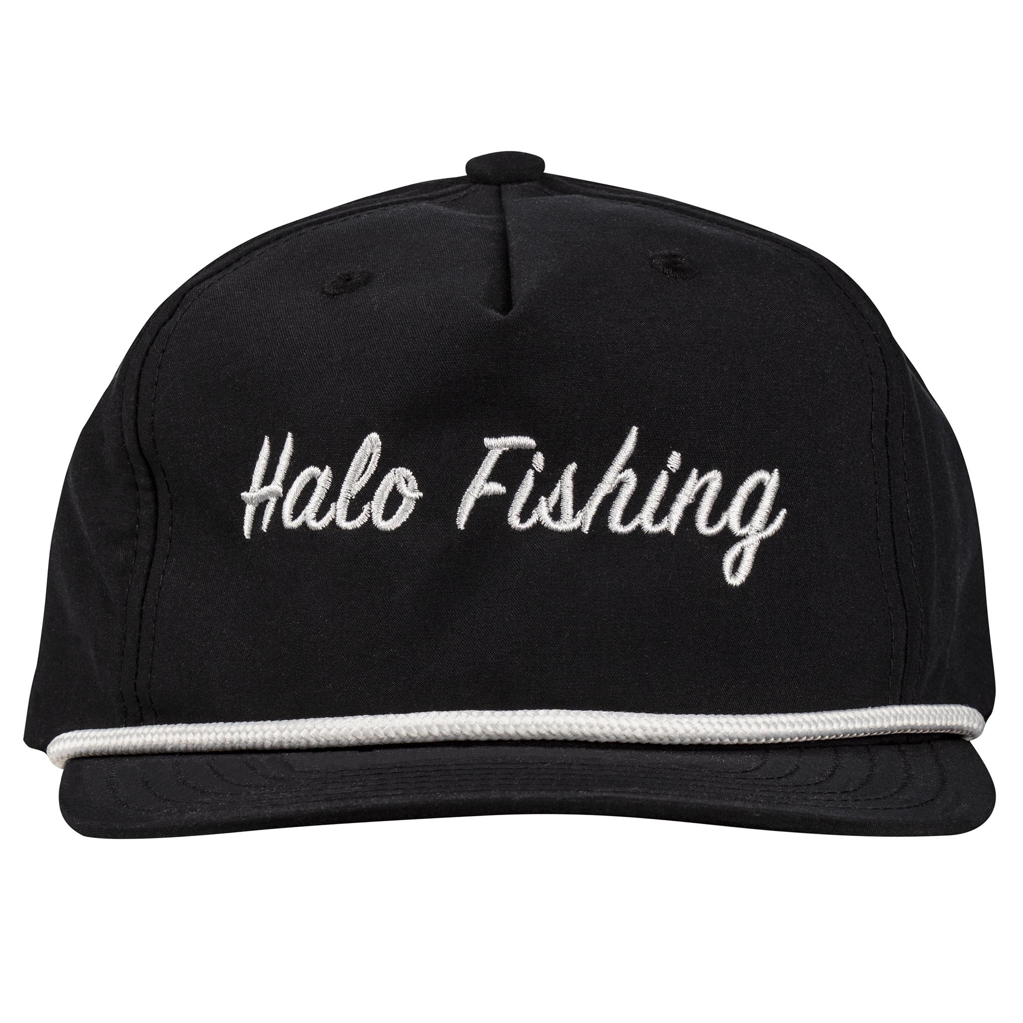 Halo Fishing Black w/ White Rope Hat