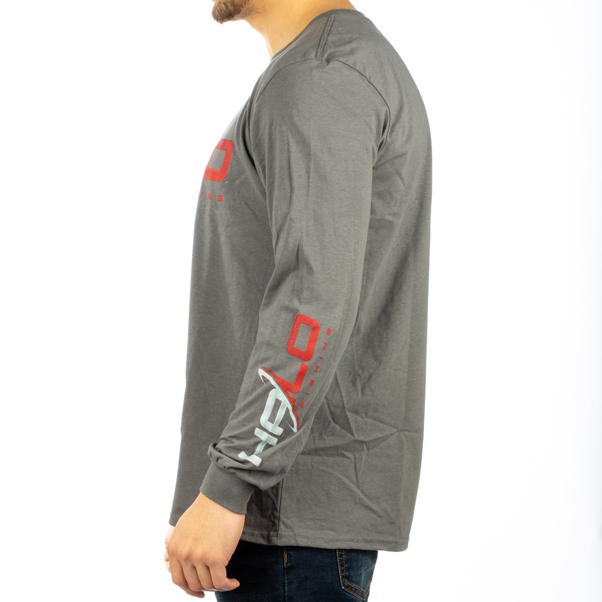 Halo Fishing LS Shirt - Grey