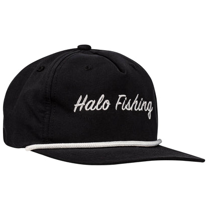 Halo Fishing Black w/ White Rope Hat