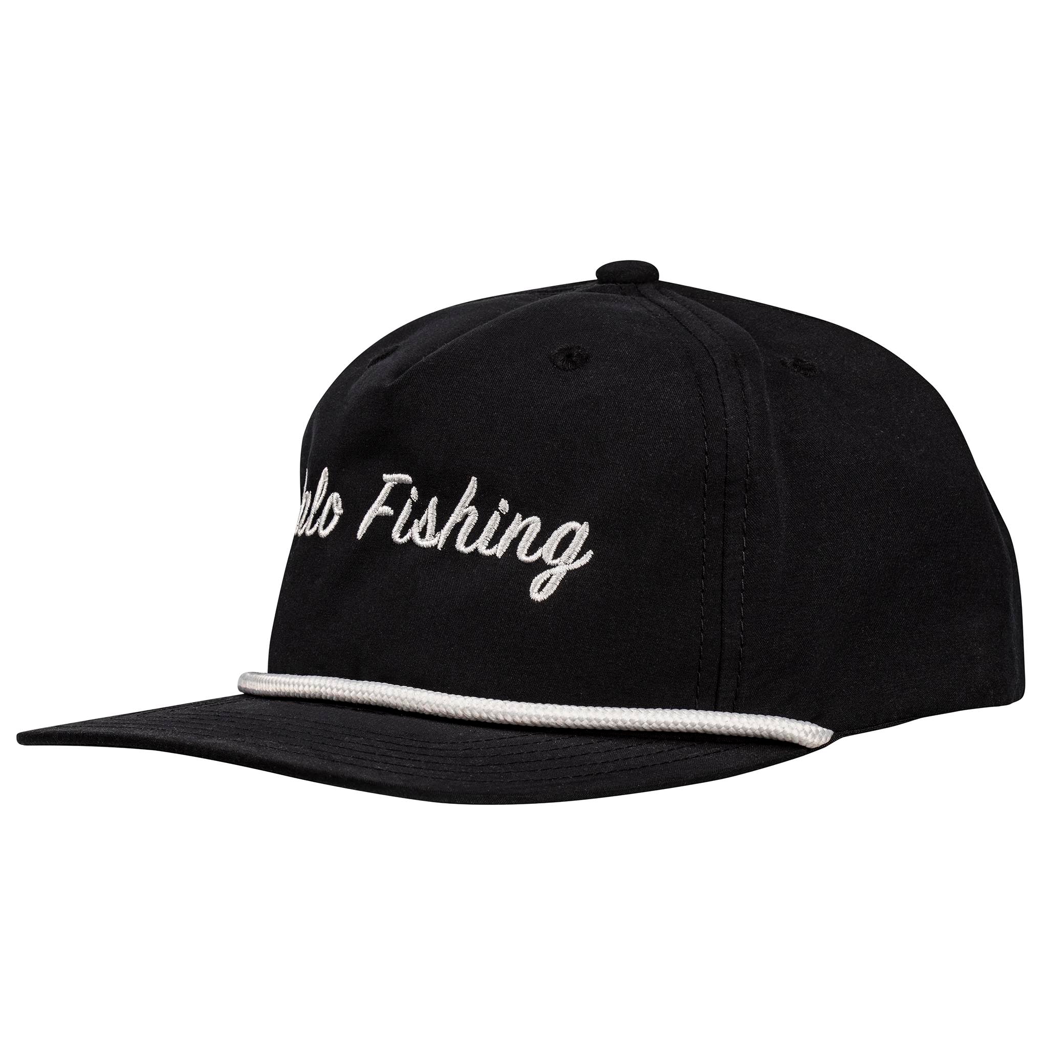 Halo Fishing Black w/ White Rope Hat