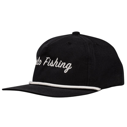 Halo Fishing Black w/ White Rope Hat