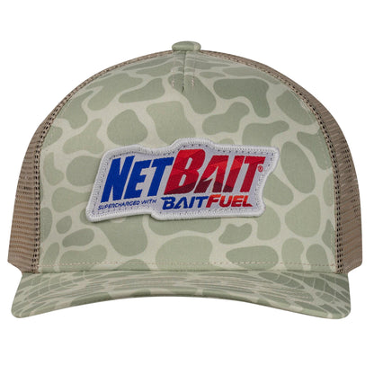 NetBait Logo Cedar Fog & Khaki Hat