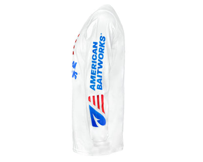 American Baitworks LS Shirt - White