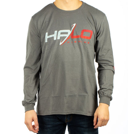 Halo Fishing  LS Shirt - Grey